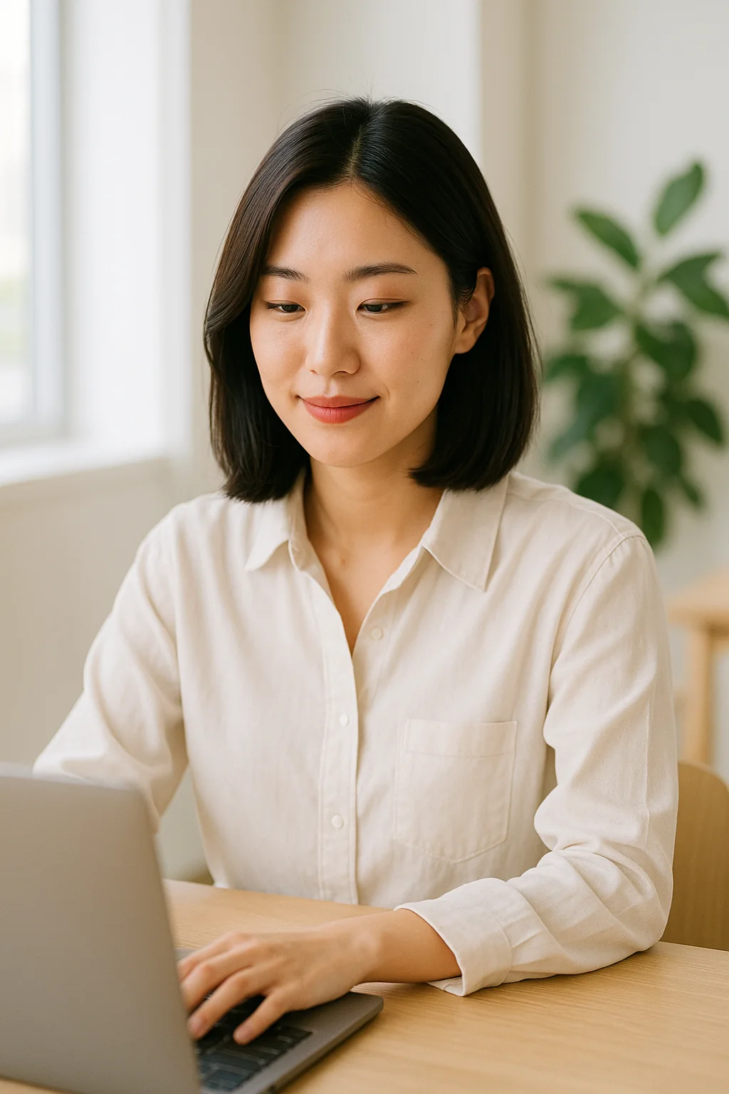 노트북으로 일하는 팀플럿 구성원